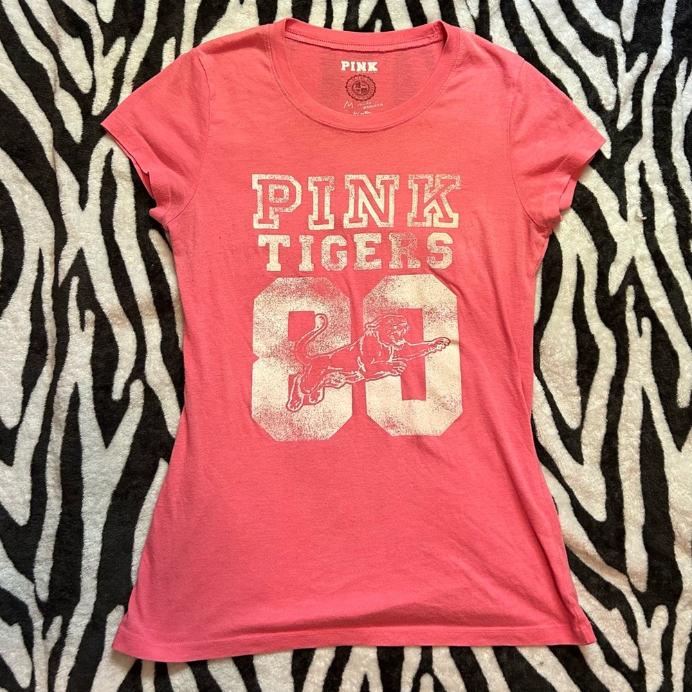 VTG Victoria’s Secret PINK 2008 Pink/Coral T Shirt